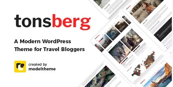 Tonsberg Travel Blog WordPress Theme