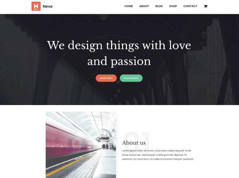 Neve WordPress Theme for Artist