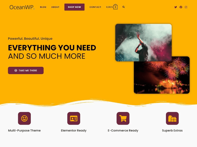 OceanWP WordPress Theme for Artist